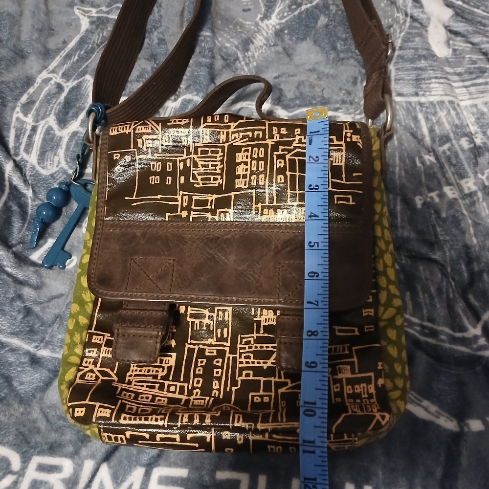 Fossil Key-Per City Scene Crossbody Or Shoulder Messenger Bag - Picture 12 of 14
